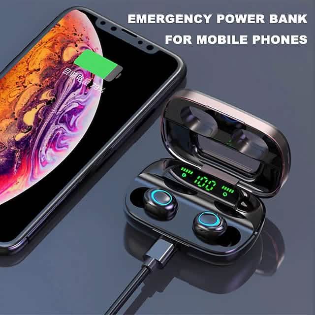 S11 True Wireless Headphones TWS Earbuds Bluetooth 4.0 Stereo Dual Drivers with Microphone Headphones & Audio - DailySale