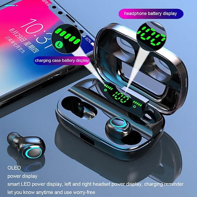 S11 True Wireless Headphones TWS Earbuds Bluetooth 4.0 Stereo Dual Drivers with Microphone Headphones & Audio - DailySale