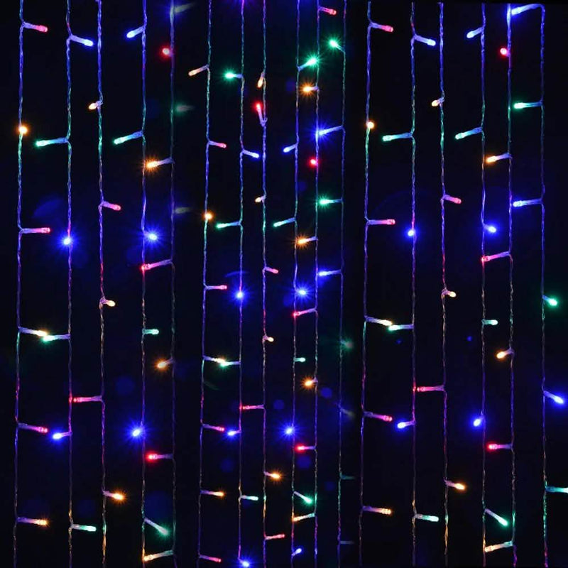 Safety Voltage Operated 300 LED Curtains Light Outdoor Lighting - DailySale