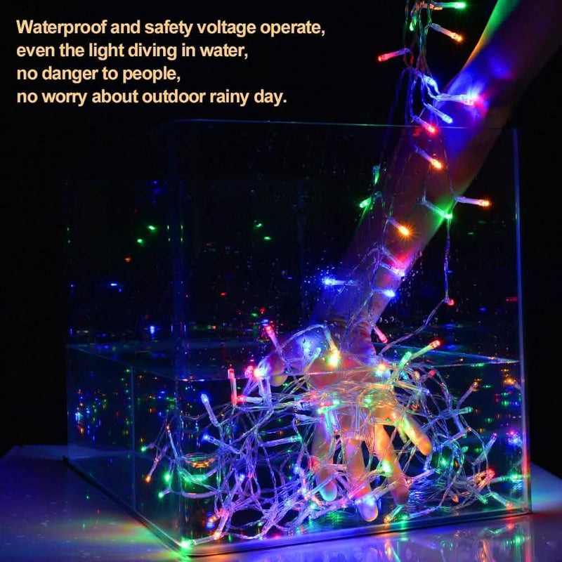Safety Voltage Operated 300 LED Curtains Light Outdoor Lighting - DailySale