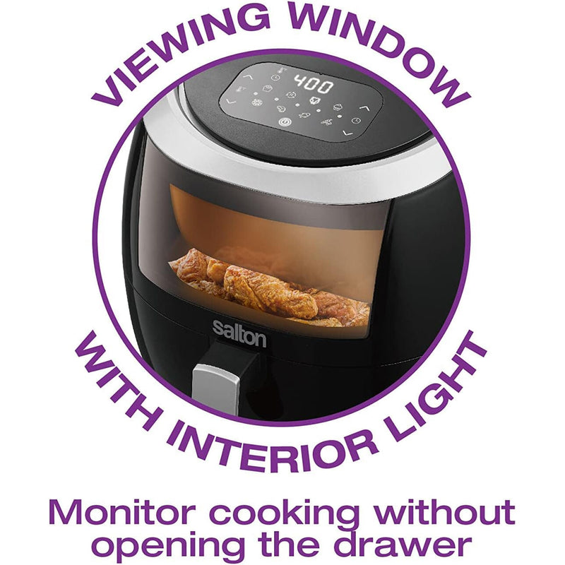 Salton Air Fryer XXL with Viewing Window - 8L Kitchen Appliances - DailySale