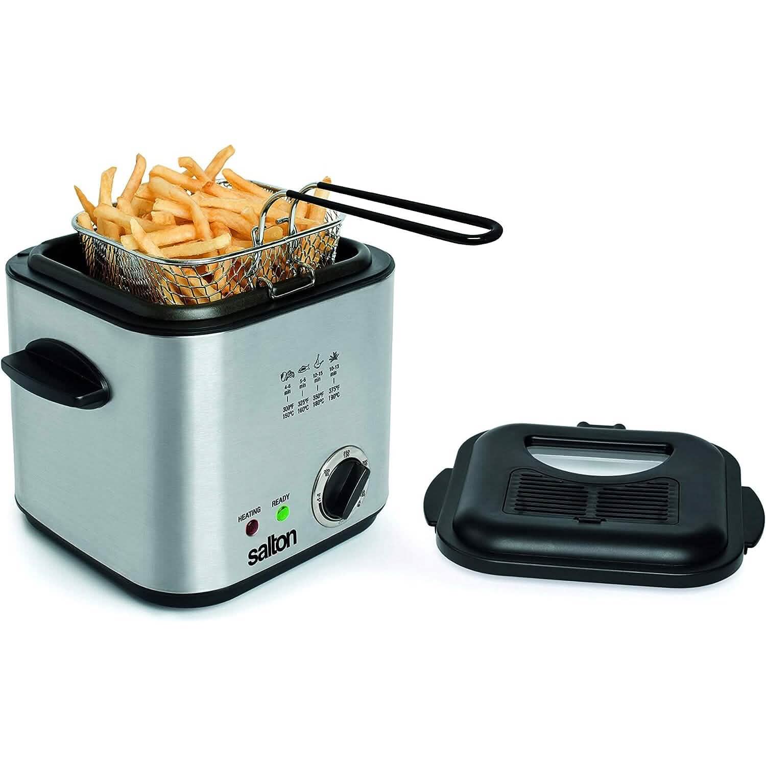 Salton Compact Deep Fryer 1.0 Liter/Quart Kitchen Appliances - DailySale