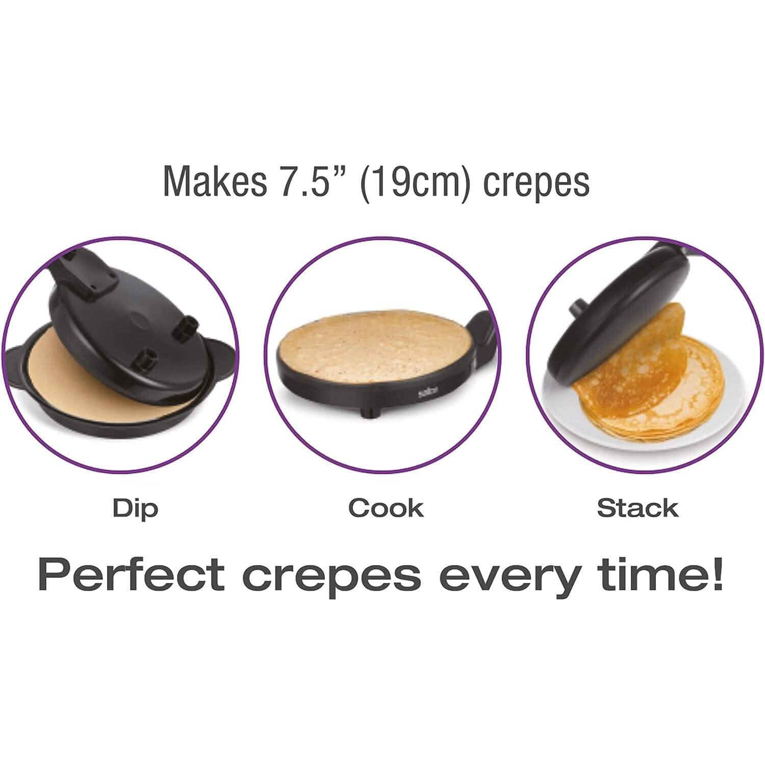 Salton Corded Crepe Maker Kitchen Appliances - DailySale