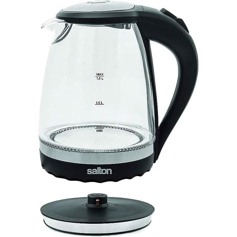 Salton Cordless Electric Glass Kettle Kitchen Appliances - DailySale