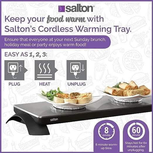 Salton Cordless Hotray® Warming Tray Kitchen Appliances - DailySale