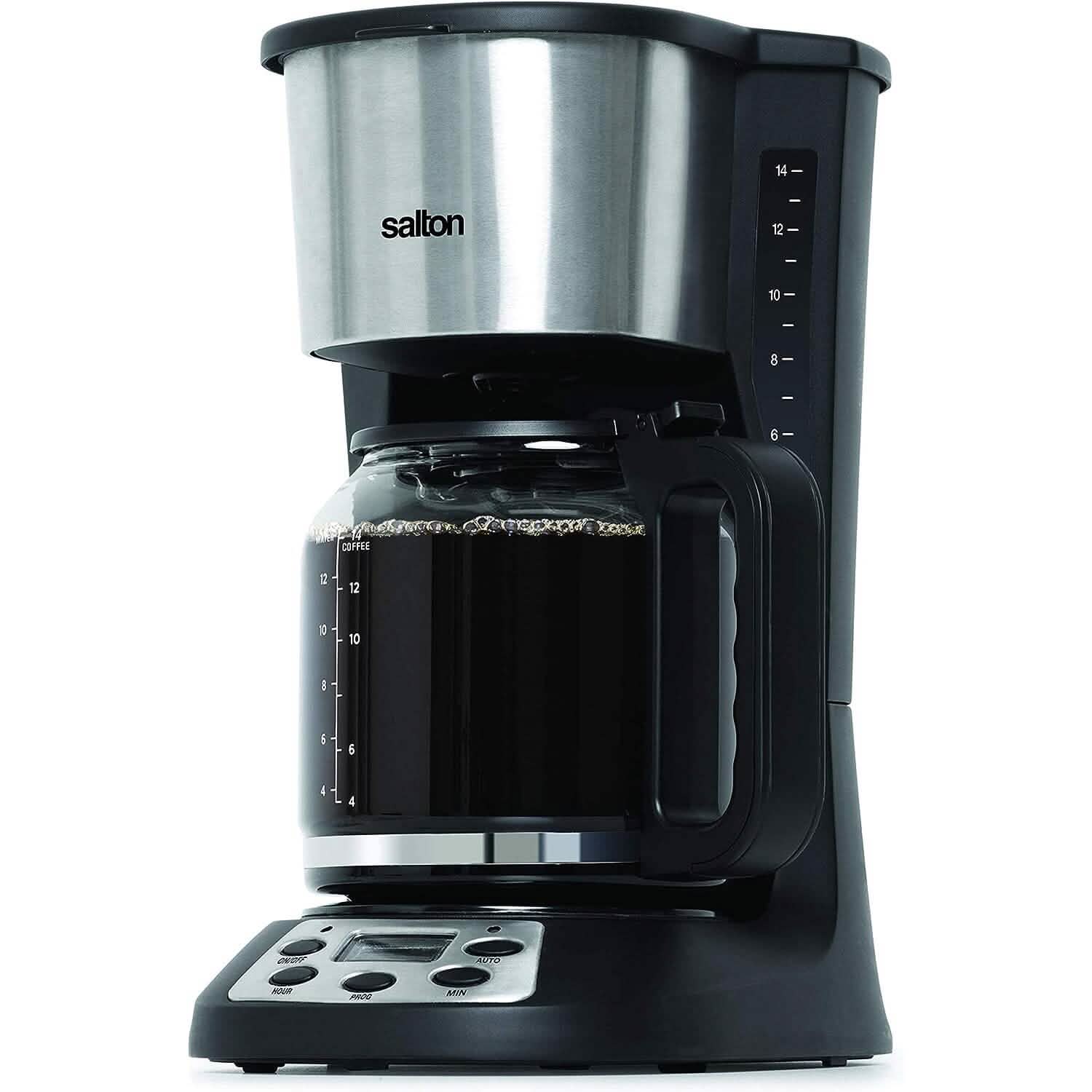 Salton Jumbo Java Coffee Maker 14 Cup Kitchen Appliances Black - DailySale