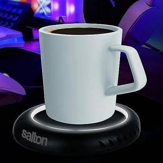 Salton LED Lit Coffee Mug & Tea Cup Warmer Kitchen Appliances - DailySale