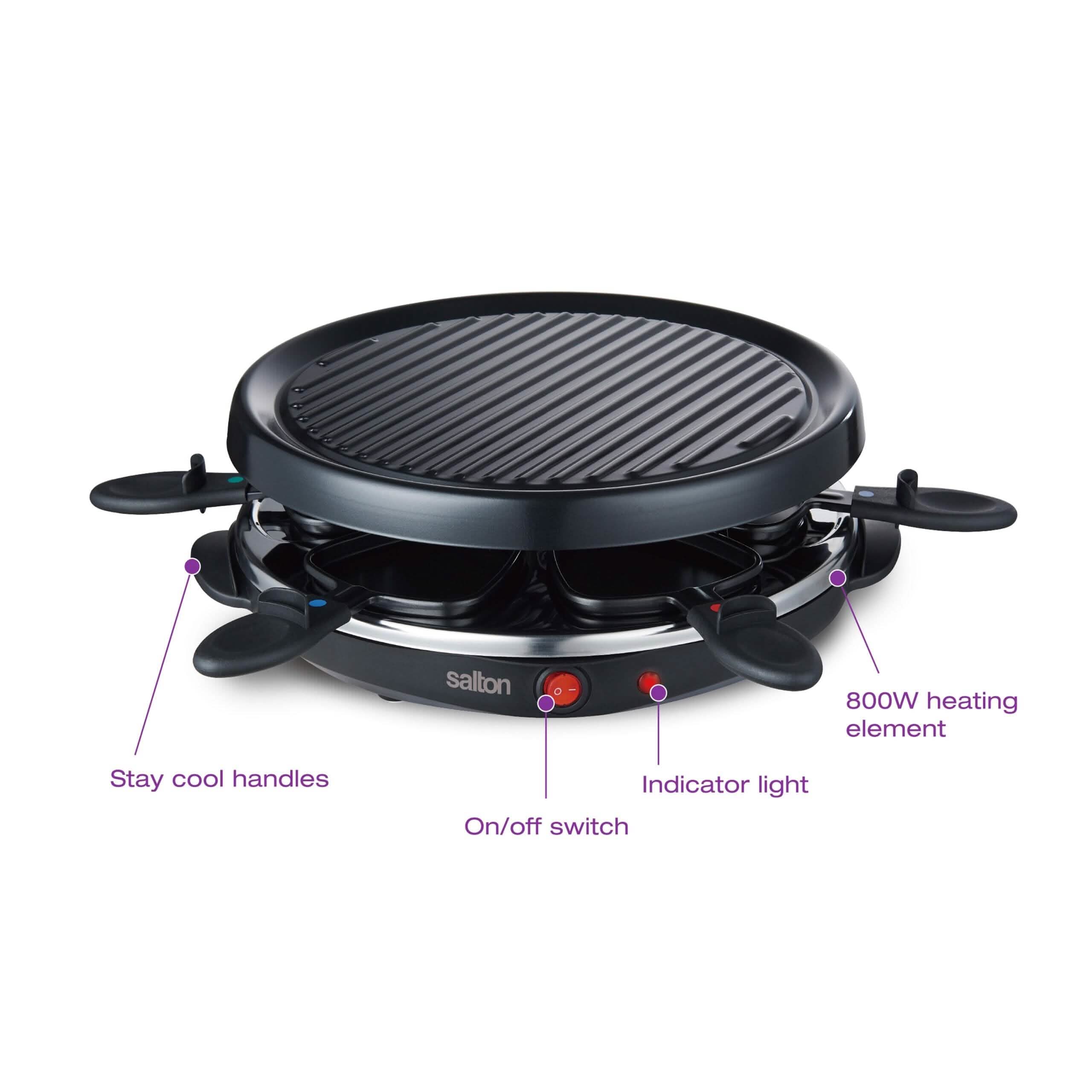 Salton Party Grill & Raclette - 6 Person Kitchen Appliances - DailySale
