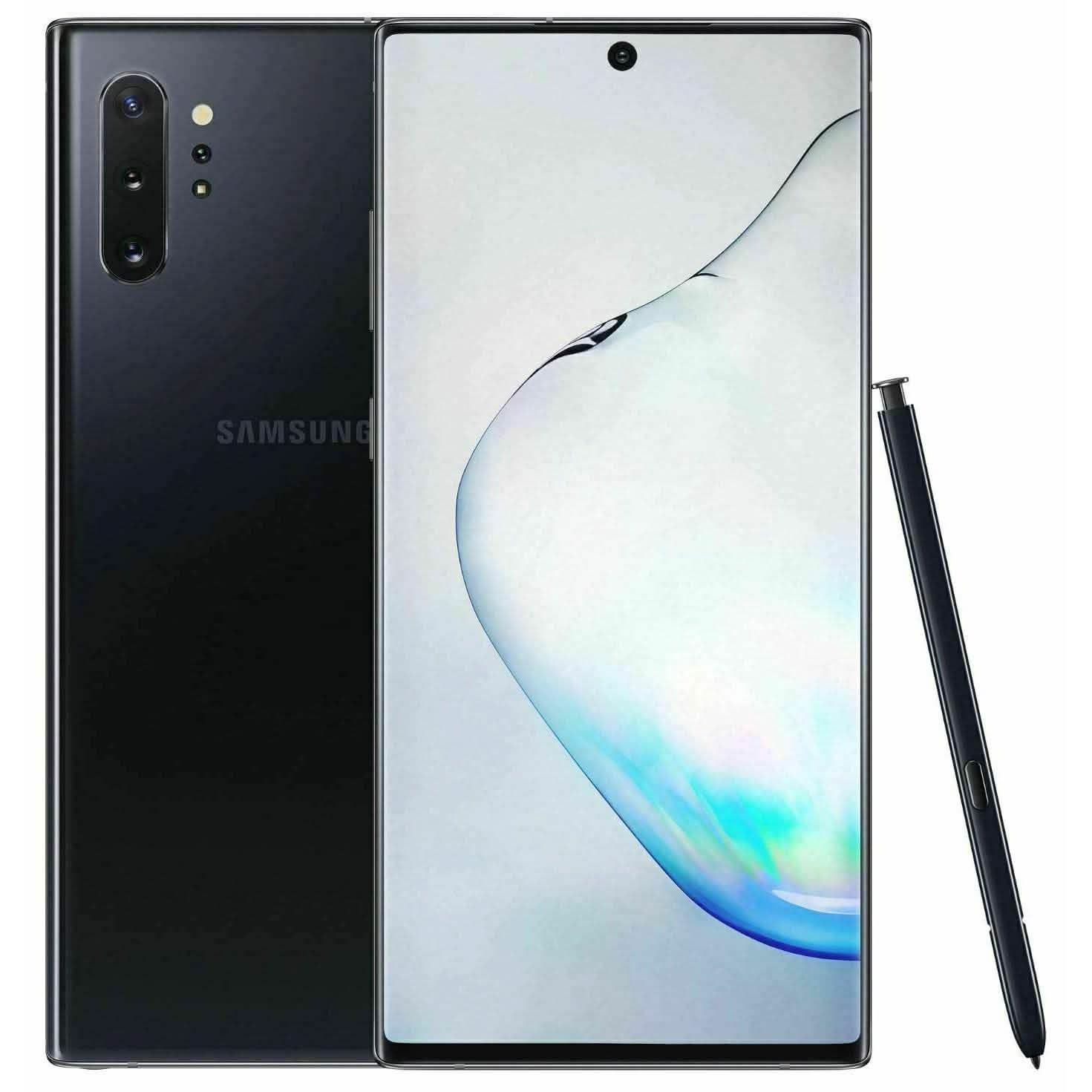 Samsung Galaxy Note 10+ Plus N975U 256GB Aura Black Cell Phones - DailySale