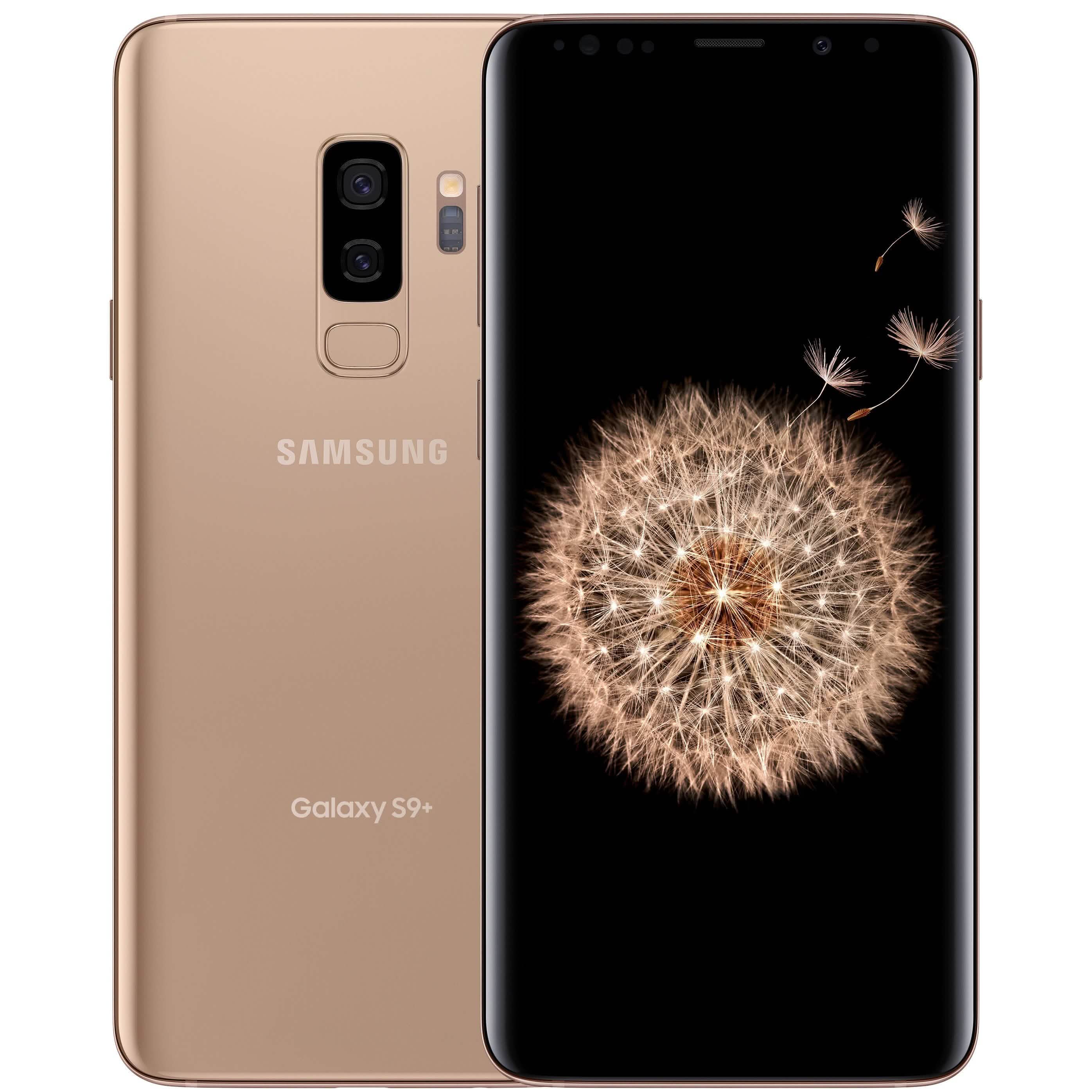 Samsung Galaxy S9+ Plus Fully Unlocked Cell Phones Gold - DailySale