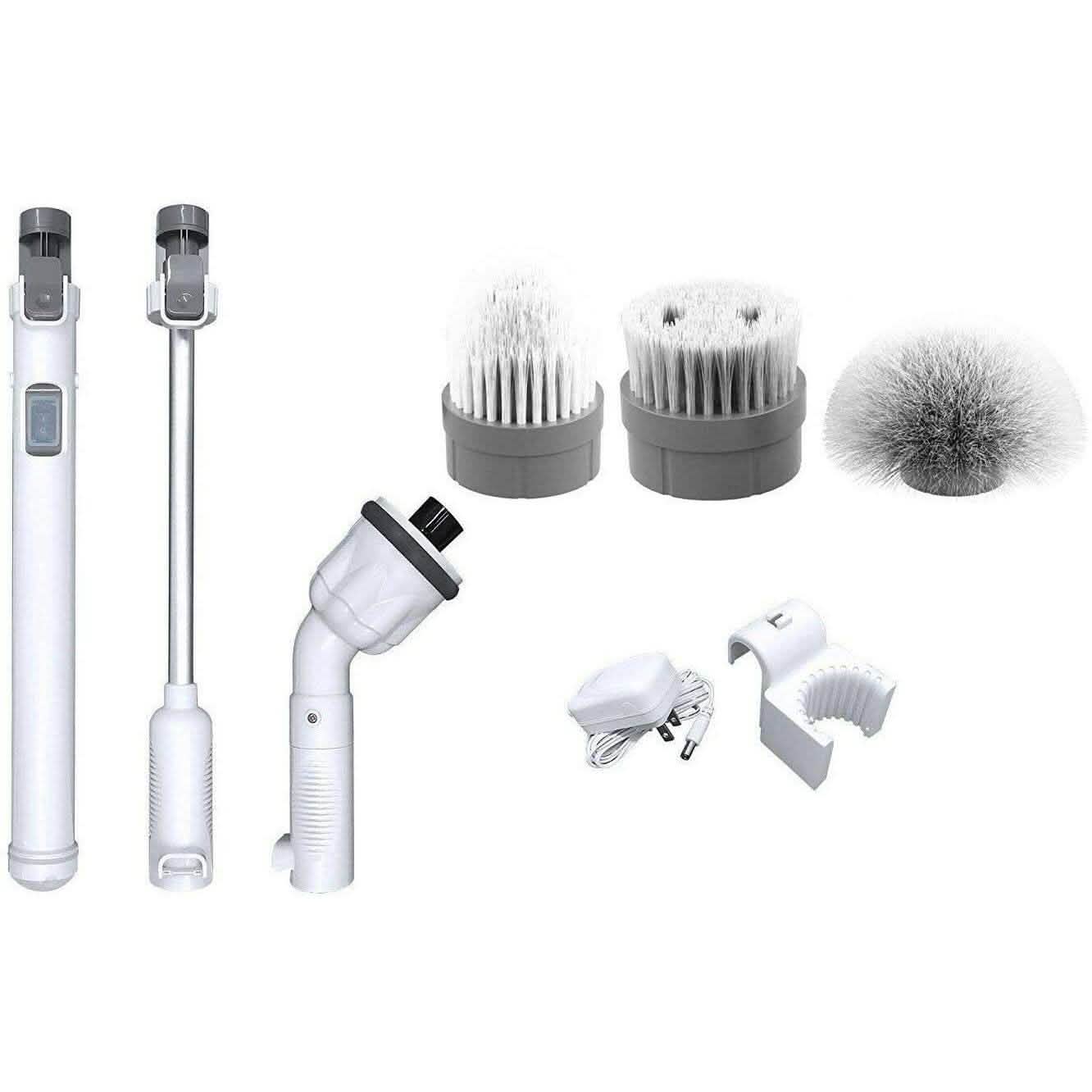 Scrubtastic Electric Power Shower Tile Scrubber - Rechargeable Cleaning Wand Household Appliances - DailySale