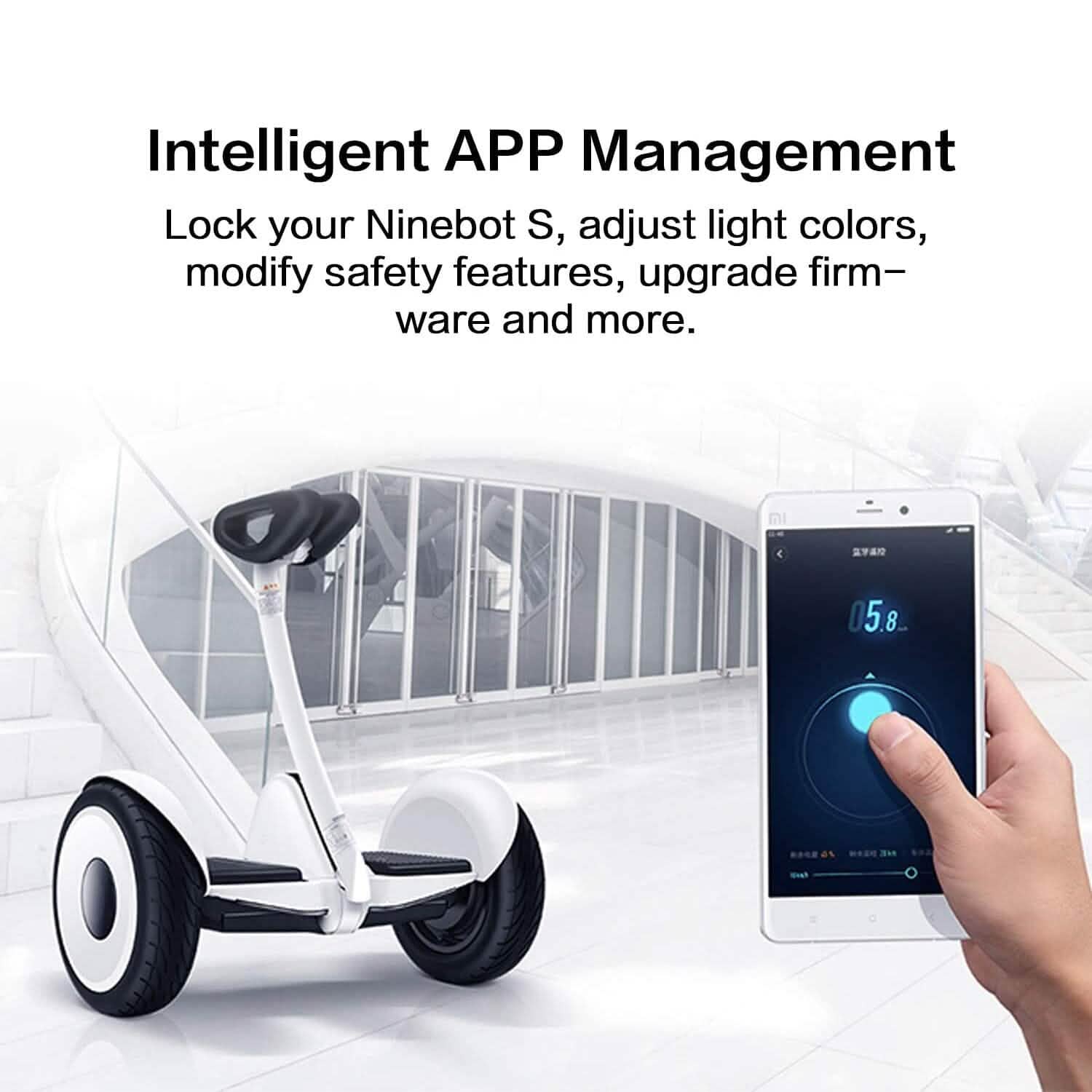 Segway Ninebot S Smart Self-Balancing Electric Scooter (Refurbished) Sports & Outdoors - DailySale