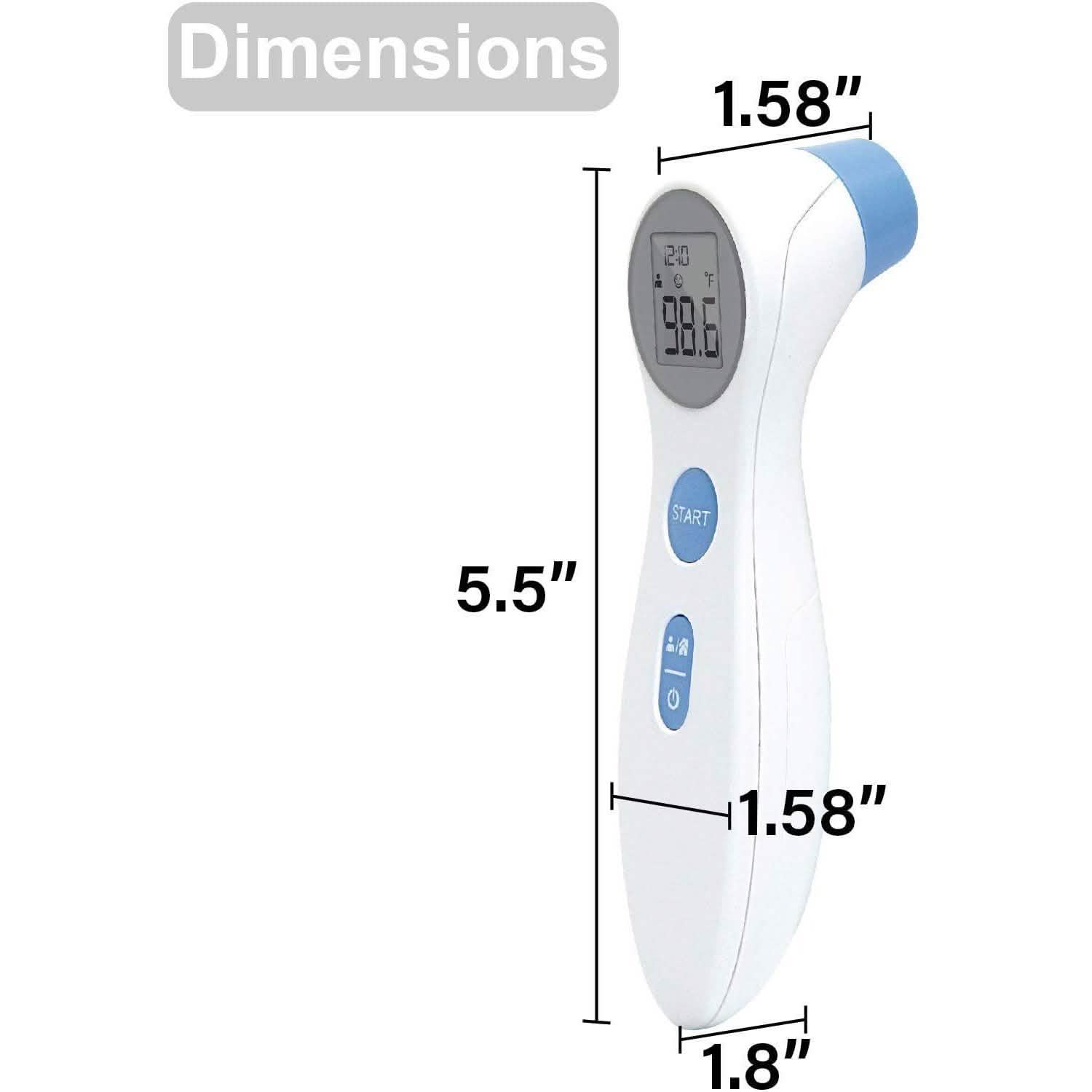 Sejoy Non-Contact Medical Infrared Forehead Thermometer for Children and Adults Face Masks & PPE - DailySale