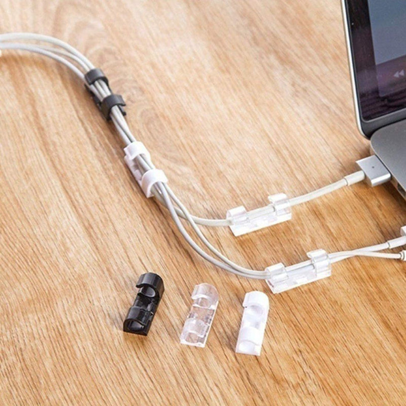 Self-Adhesive Wire Organizer Line Cable Plastic Clips Everything Else - DailySale