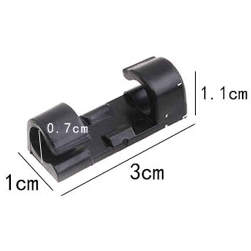 Self-Adhesive Wire Organizer Line Cable Plastic Clips Everything Else - DailySale