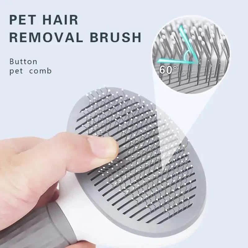Self Cleaning Slicker Brush Suitable for Pets with Long or Short Hair Pet Supplies - DailySale