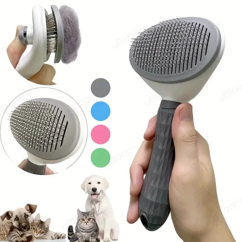 Self Cleaning Slicker Brush Suitable for Pets with Long or Short Hair Pet Supplies - DailySale