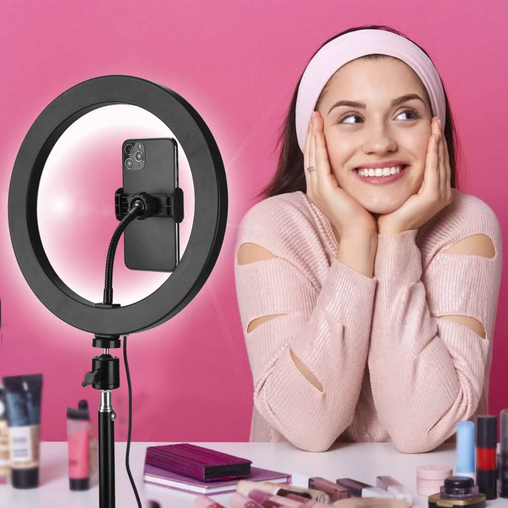 Selfie Ring LED Light Stand with Tripod Mobile Accessories - DailySale