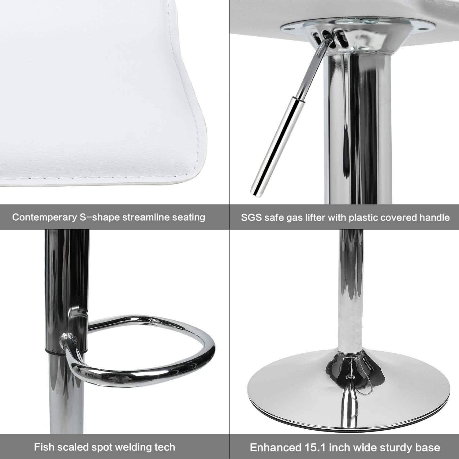 Set of 2: Adjustable Swivel Barstools Furniture & Decor - DailySale