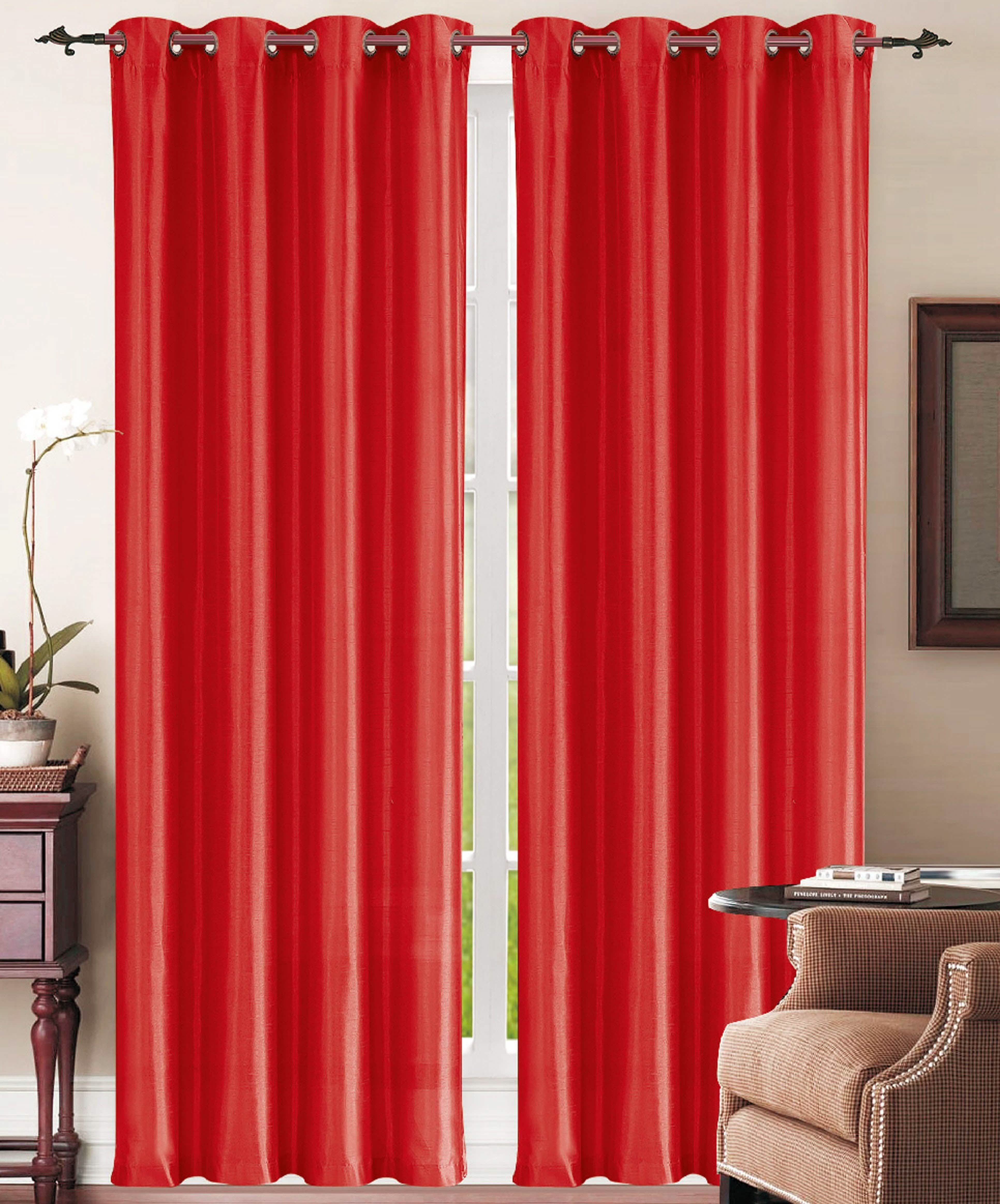 Set of 2: Grommet Curtain Panels - Assorted Colors Furniture & Decor - DailySale