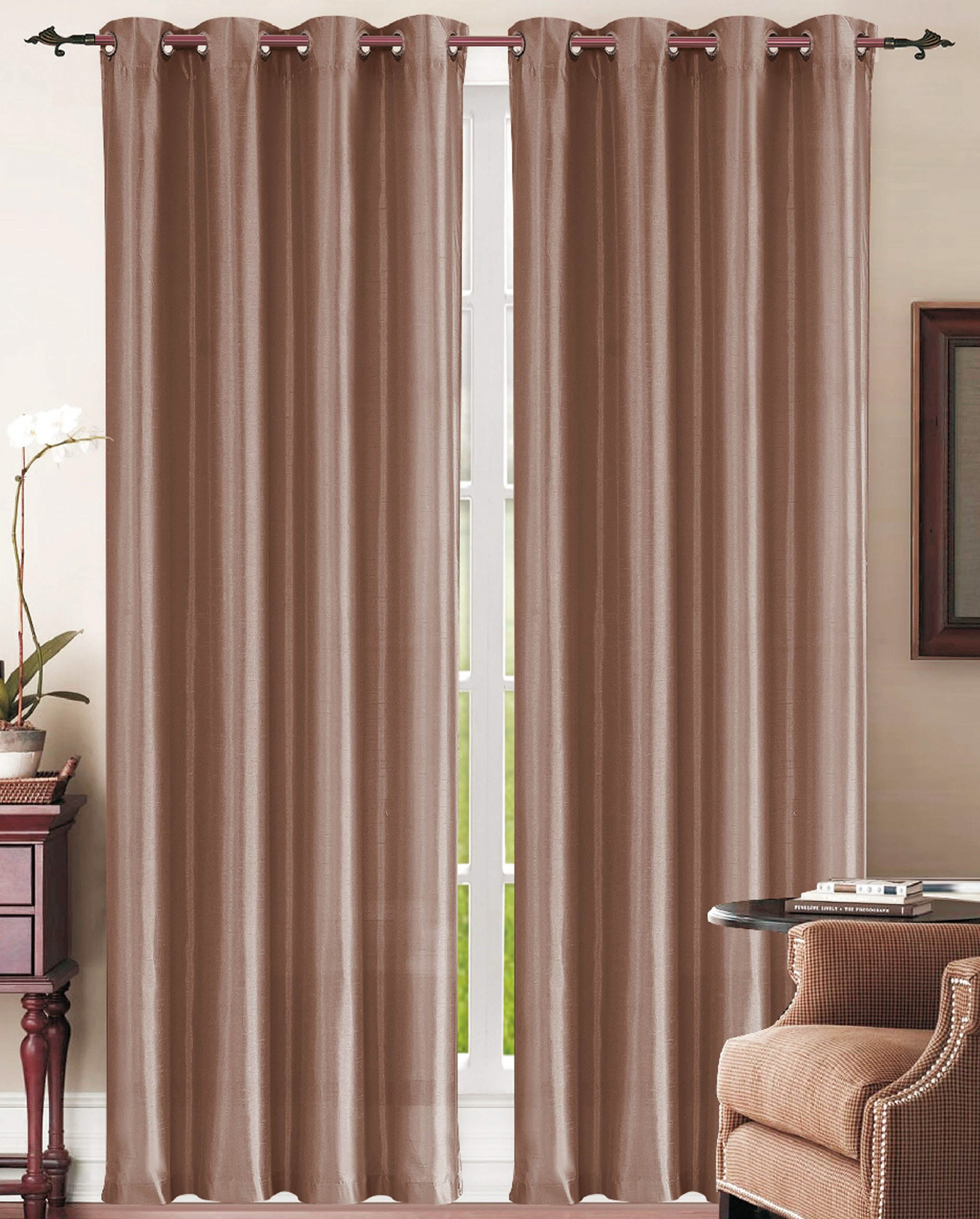 Set of 2: Grommet Curtain Panels - Assorted Colors Furniture & Decor - DailySale
