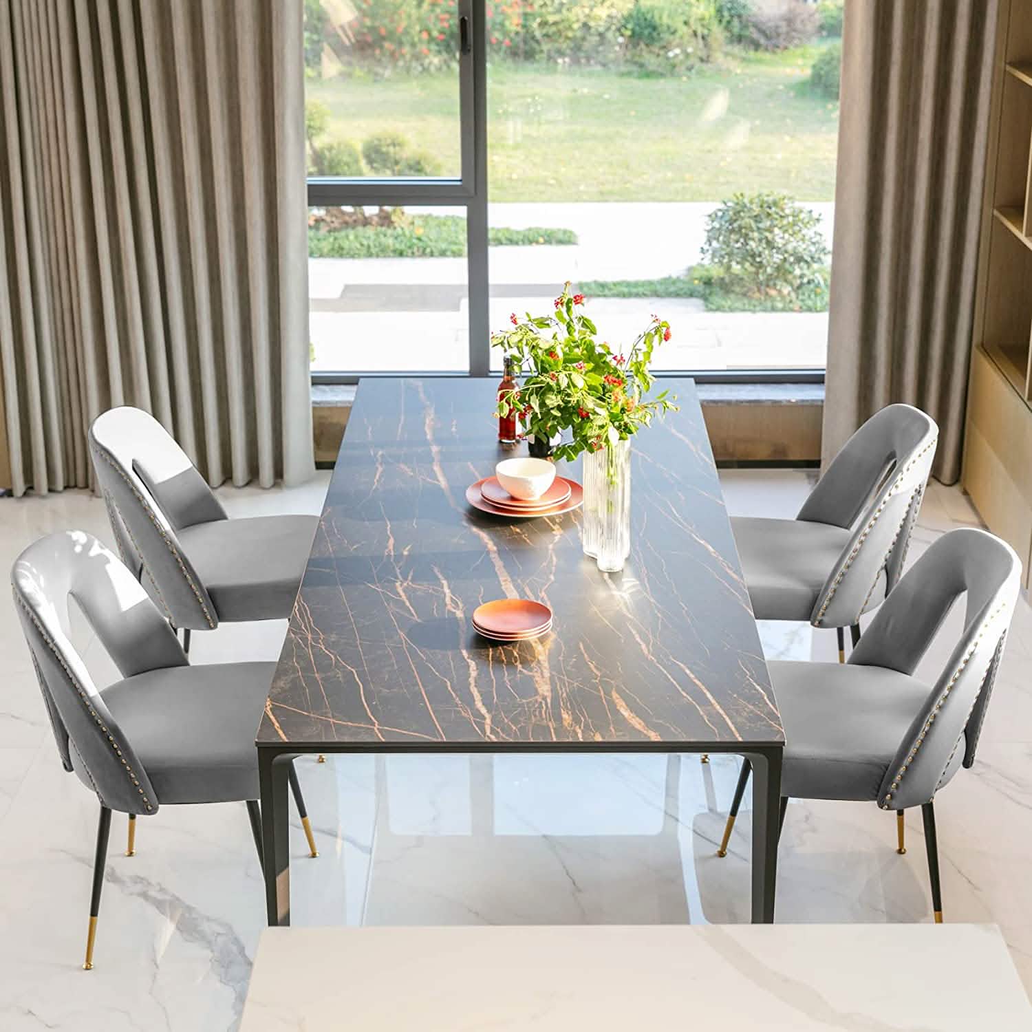 Set of 2: Modern Dining Chairs Furniture & Decor - DailySale