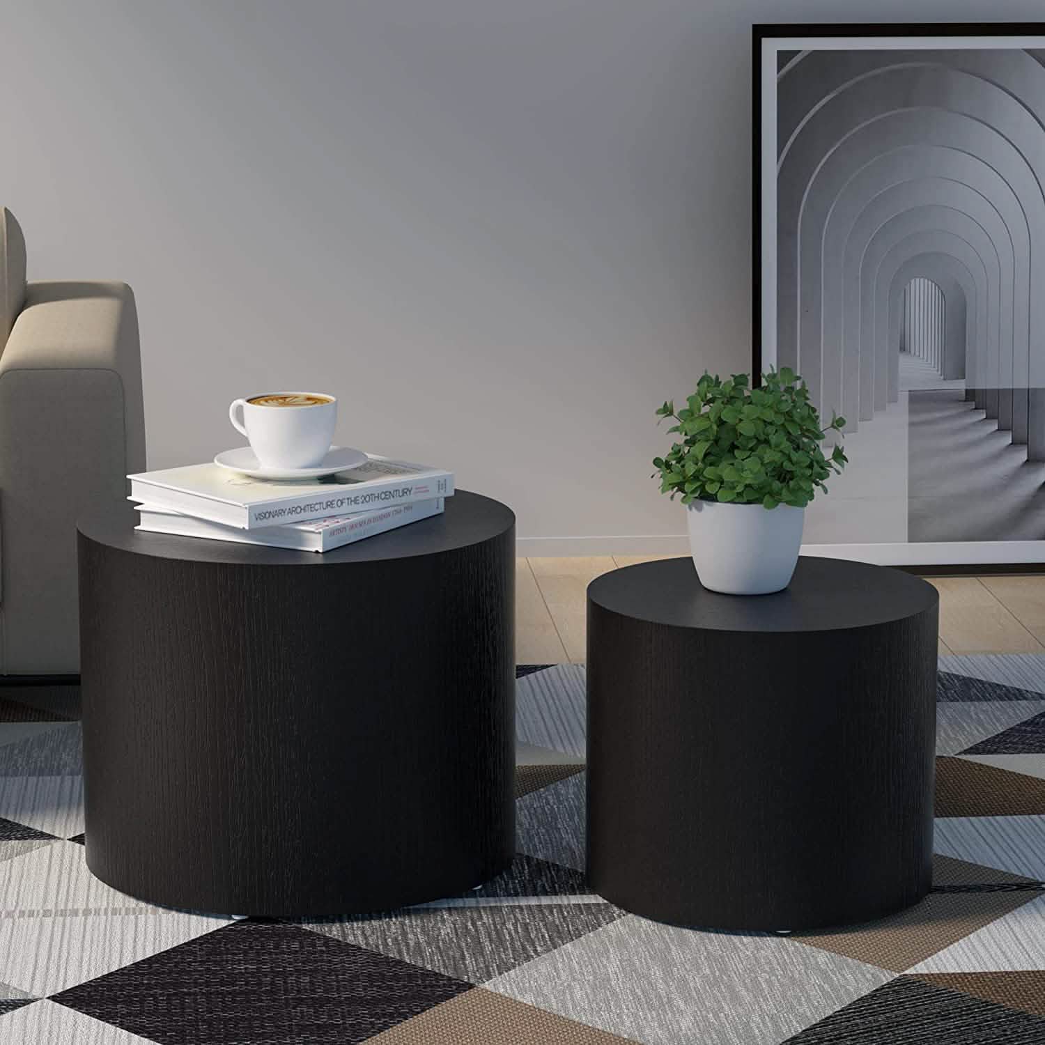 Set of 2: Nesting Coffee Table Furniture & Decor - DailySale