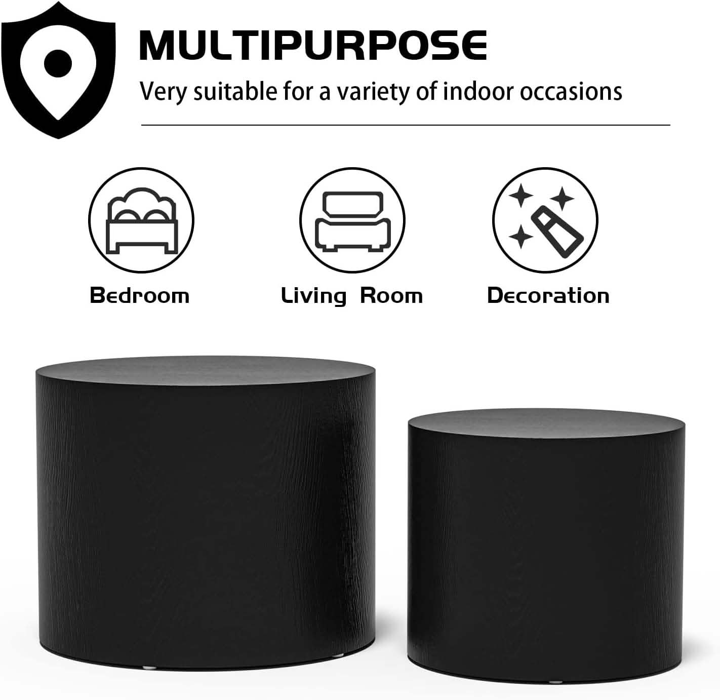 Set of 2: Nesting Coffee Table Furniture & Decor - DailySale