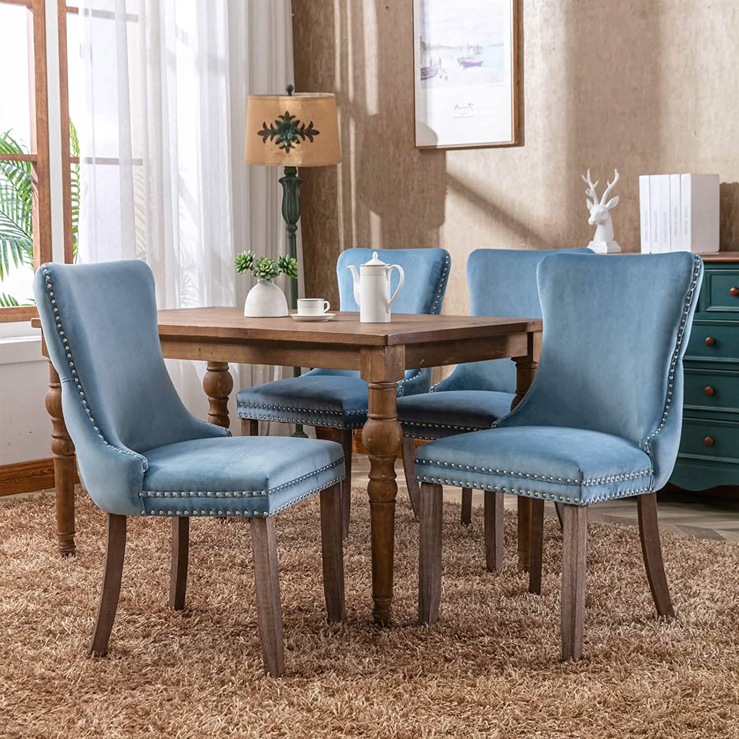 Set of 2: Upholstered Dining Chairs Furniture & Decor - DailySale