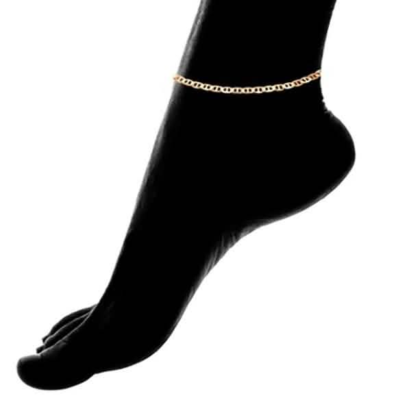 Sevil 18K Gold Filled Flat Marino Anklet Jewelry - DailySale