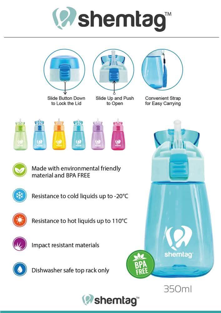 Shemtag Toddler Water Bottle with Straw and Lid Sports & Outdoors - DailySale