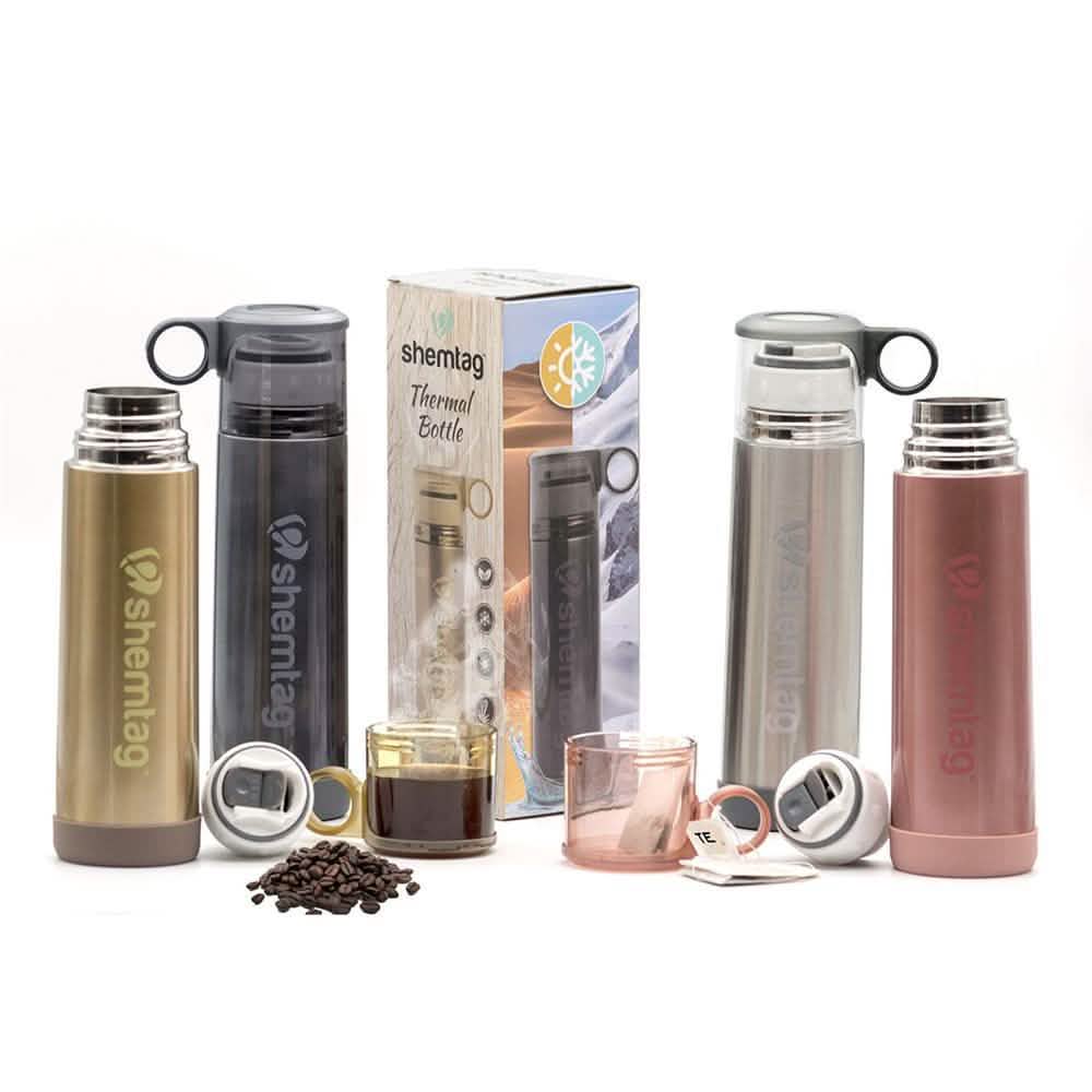 Shemtag Vacuum Thermal Bottle 16oz (480ml) Insulated with Coffee/Tea Cup Lid Sports & Outdoors - DailySale