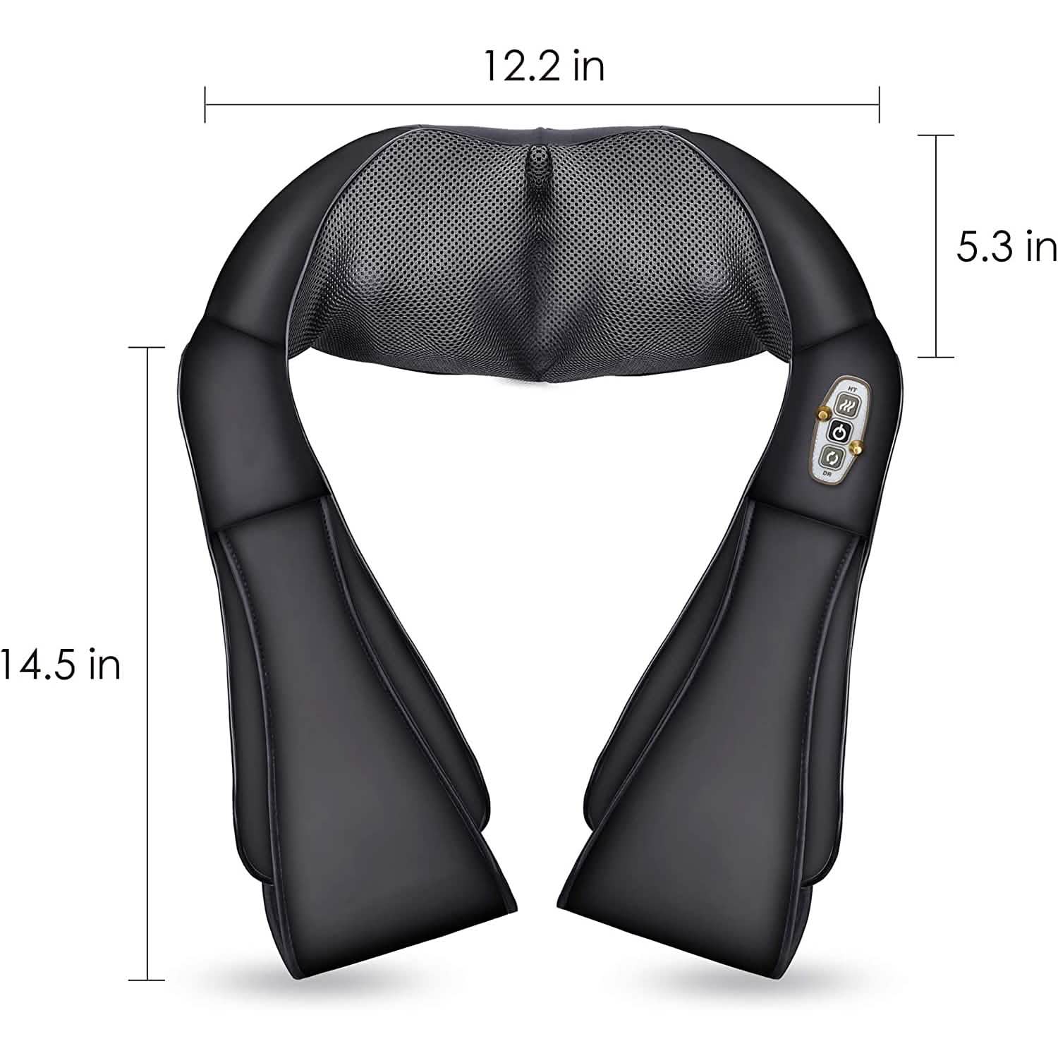 Shiatsu Neck and Shoulder Massager - 4D Back Massager with Heat Wellness - DailySale