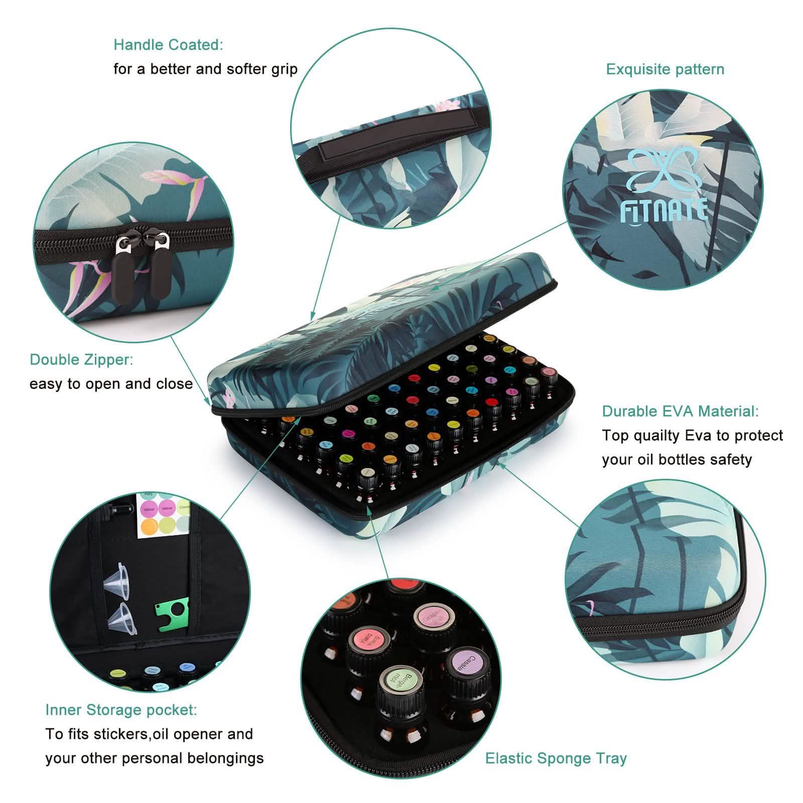 Shockproof Waterproof 70 Bottles EVA Essential Oil Storage Closet & Storage - DailySale