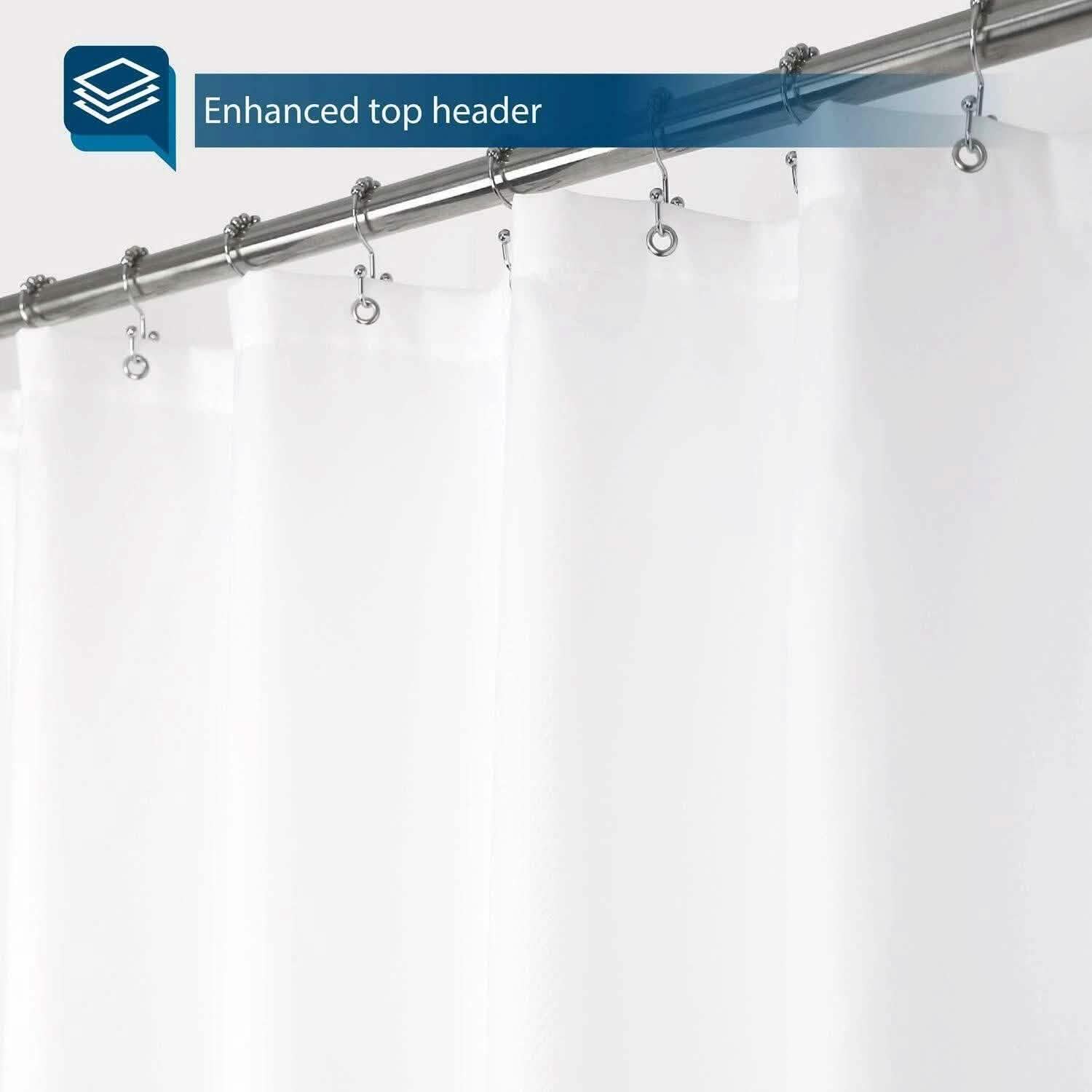 Shower Curtains Mould Proof Resistant Washable Curtain Liner Bath - DailySale