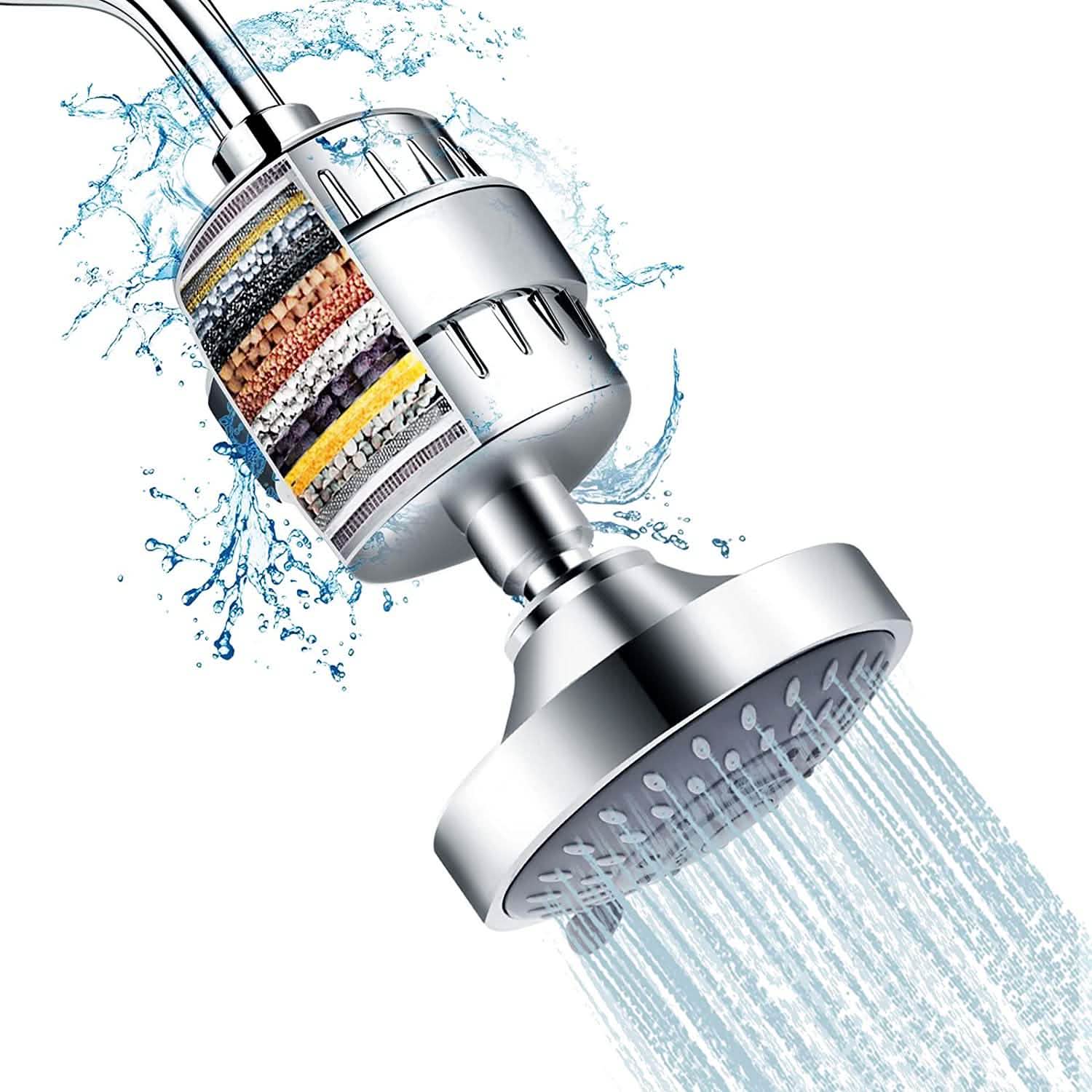 Shower Head and 15-Stage Shower Filter Combination Bath - DailySale