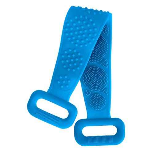 Silicone Back Scrubber Belt for Shower Exfoliating Foaming Body Bath Blue - DailySale