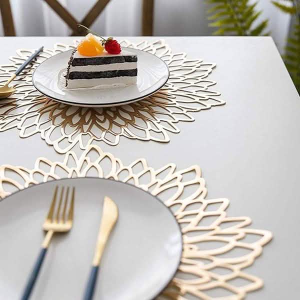 Silver and Gold Decorative Placemats Kitchen & Dining - DailySale