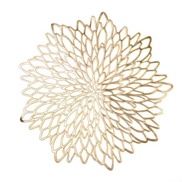 Silver and Gold Decorative Placemats Kitchen & Dining Gold 1-Piece - DailySale