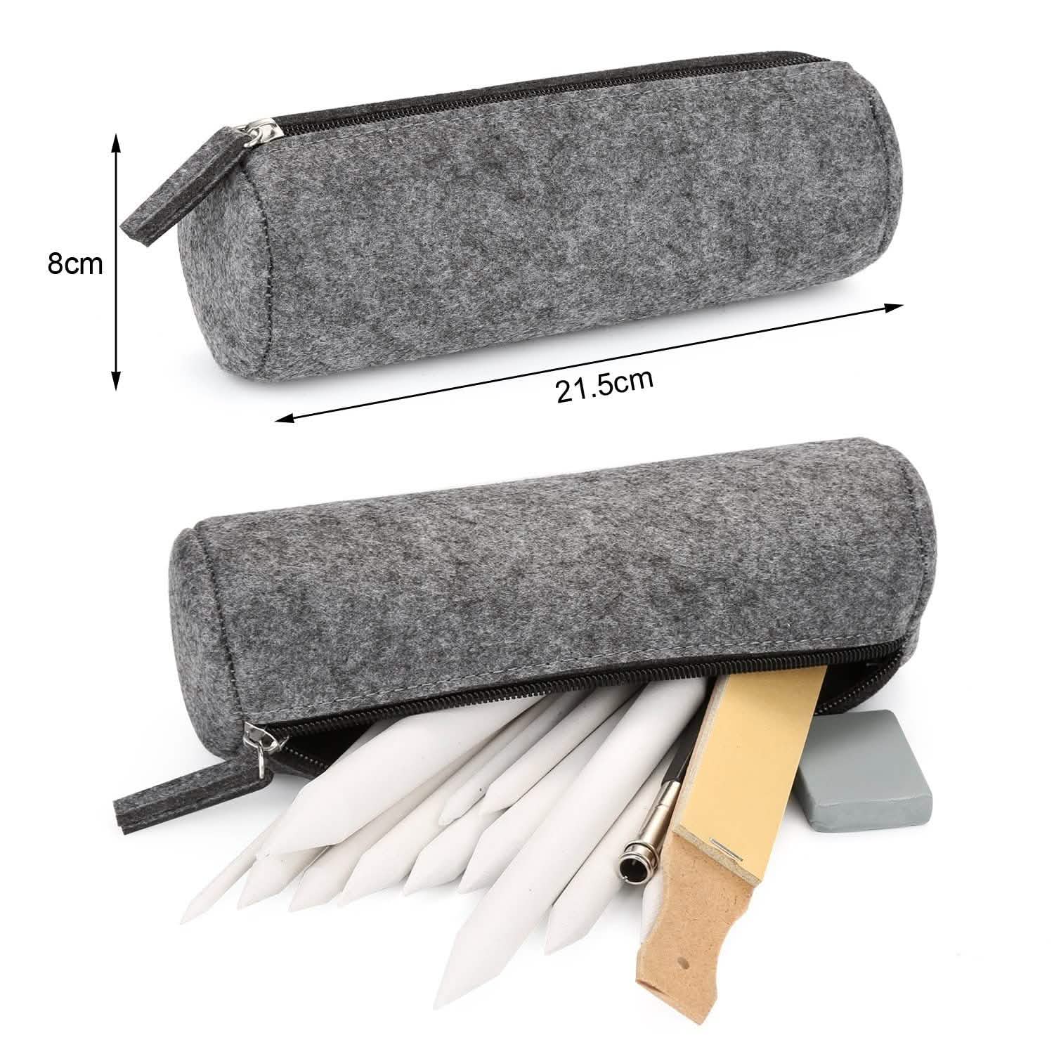 Sketch Drawing Tools Blending Stumps Set Sandpaper Pencil Sharpeners Erasers Bag Toys & Hobbies - DailySale