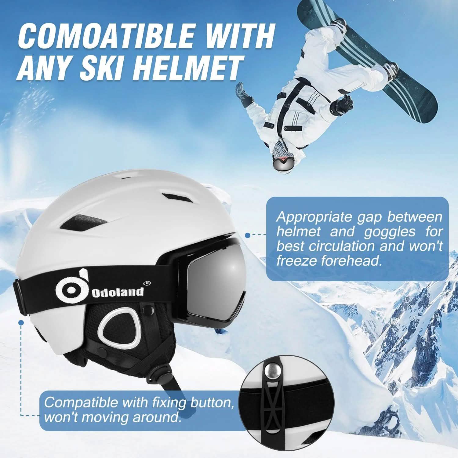 Ski Goggles Double Lens Anti-Fog Winter Windproof Sports & Outdoors - DailySale