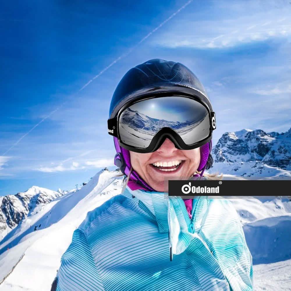Ski Goggles Double Lens Anti-Fog Winter Windproof Sports & Outdoors - DailySale