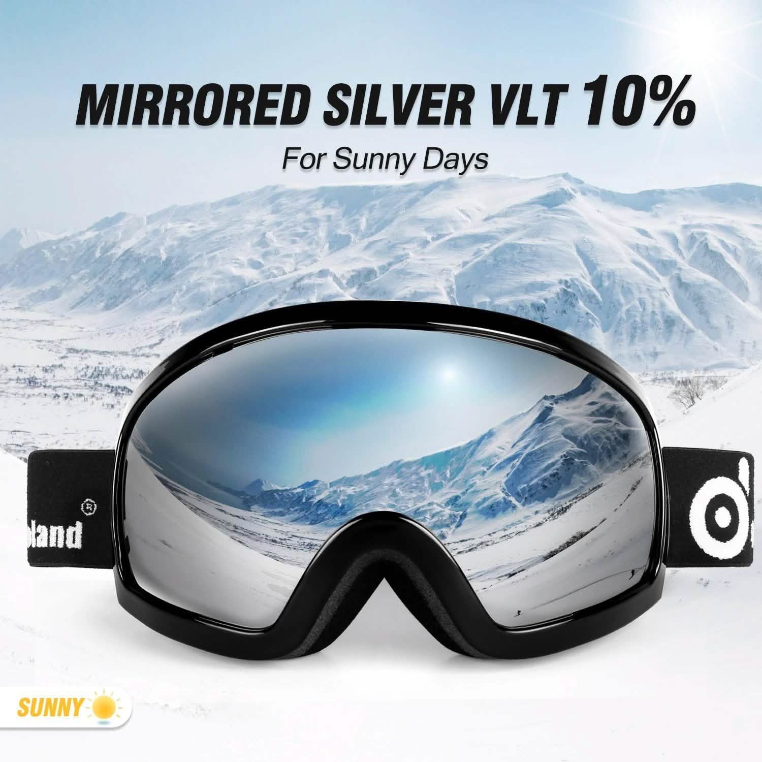 Ski Goggles Double Lens Anti-Fog Winter Windproof Sports & Outdoors - DailySale