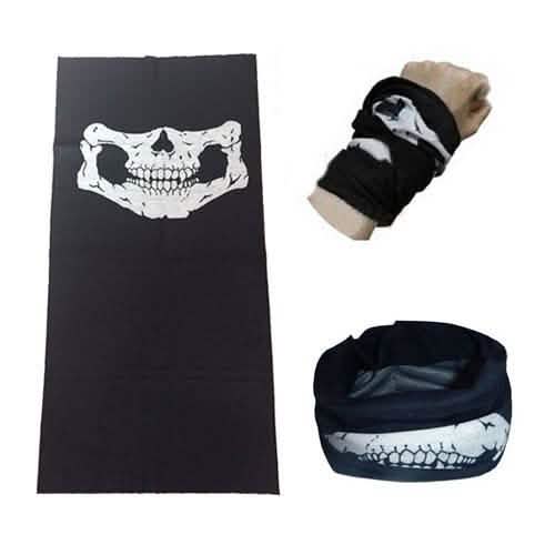Skull Face Bandana Mask and Neck Gaiter Face Masks & PPE - DailySale