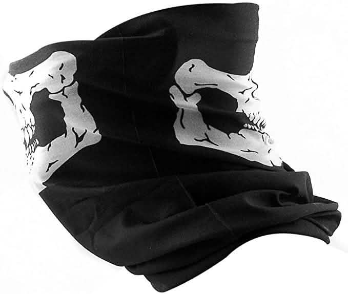 Skull Face Bandana Mask and Neck Gaiter Face Masks & PPE - DailySale