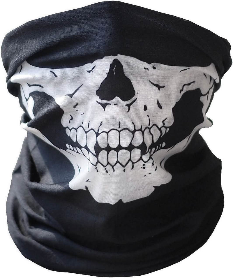 Skull Face Bandana Mask and Neck Gaiter Face Masks & PPE - DailySale