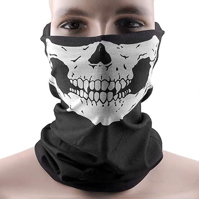 Skull Face Bandana Mask and Neck Gaiter Face Masks & PPE - DailySale