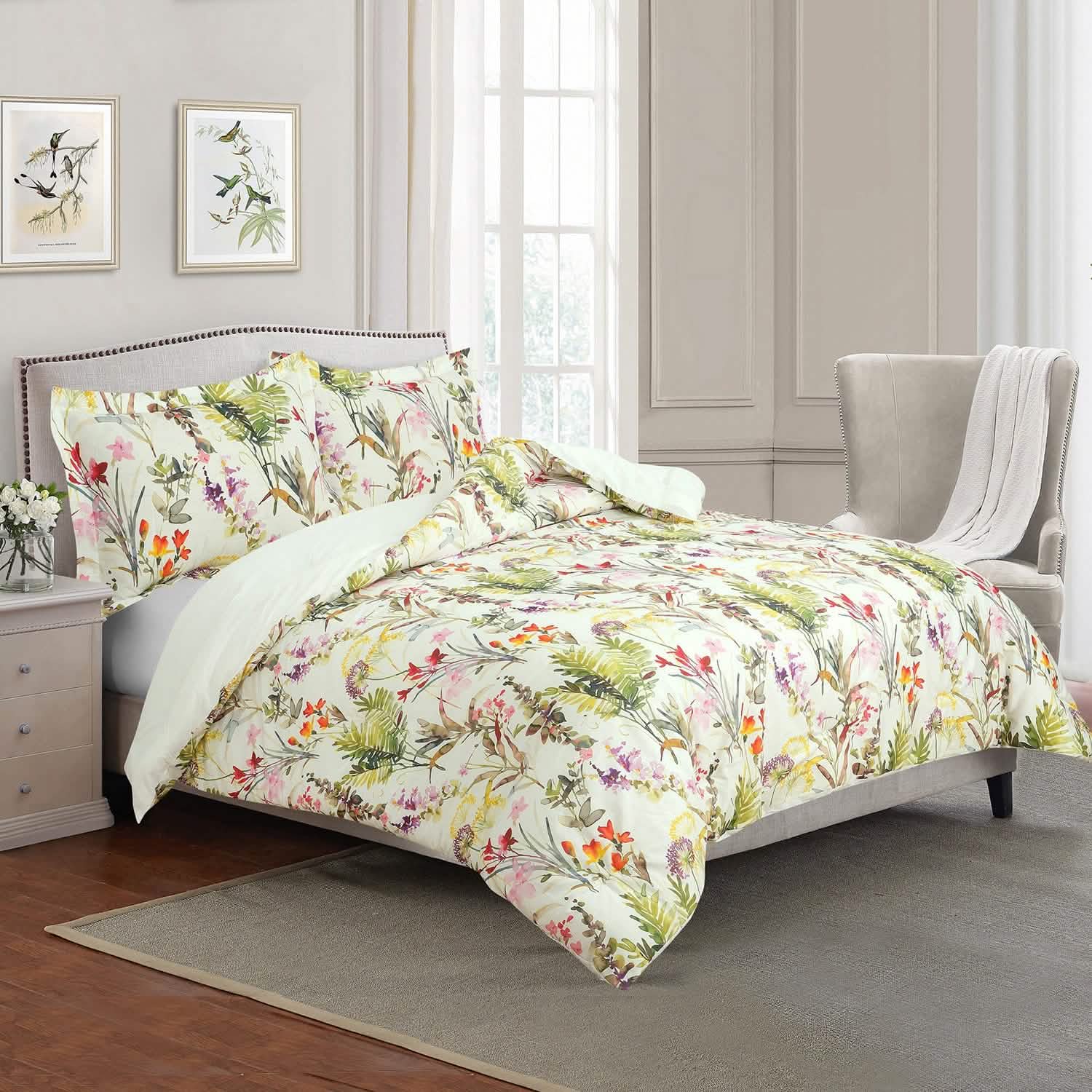 Sloane Street Arboretum Floral Comforter Set Bedding - DailySale