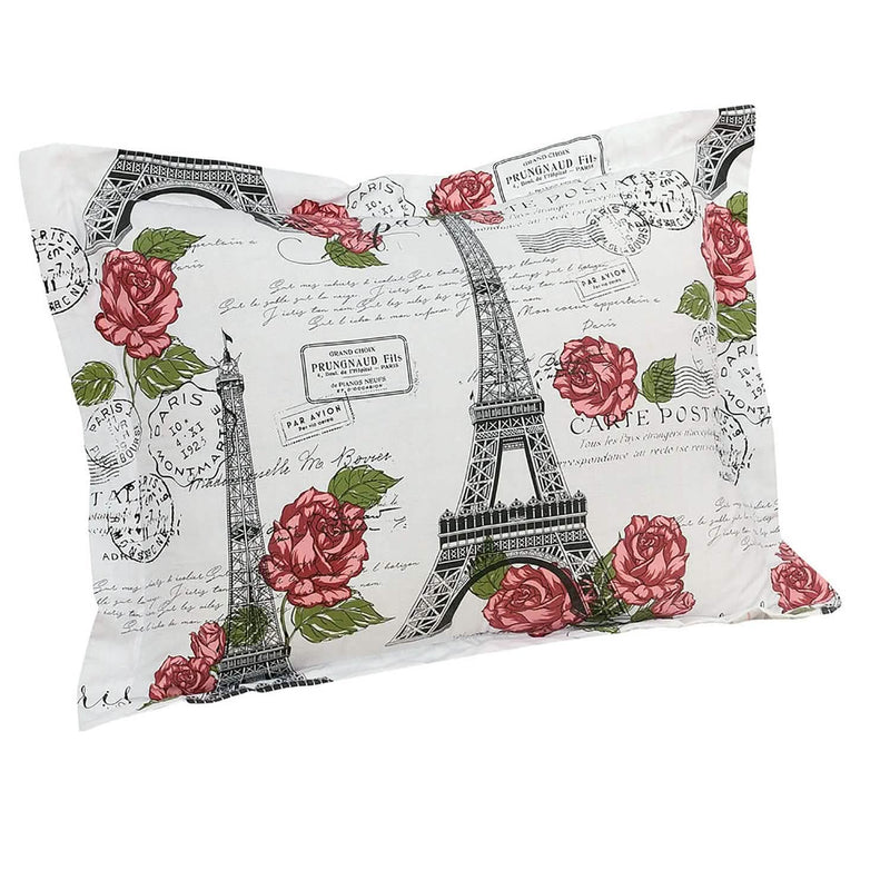 Sloane Street Paris Rose Eiffel Tower Reversible Bed in a Bag Bedding - DailySale