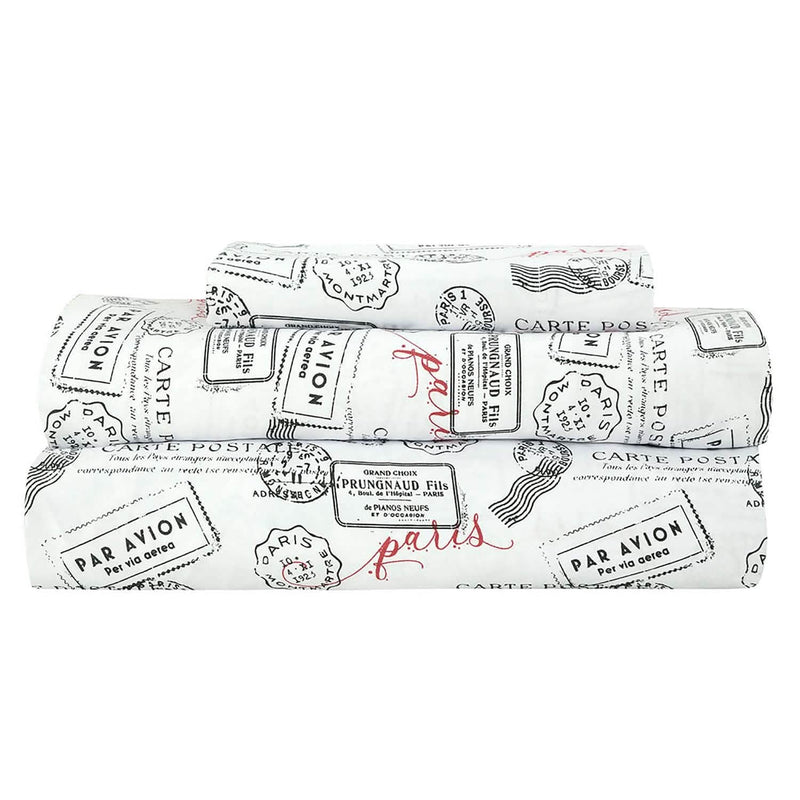 Sloane Street Paris Rose Eiffel Tower Reversible Bed in a Bag Bedding - DailySale